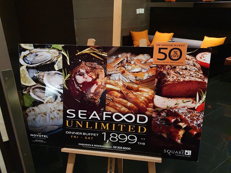 Seafood Unlimited Buffet Novotel Ploenchit บุฟเฟ่ต์คุณภาพไม่อั้นแบบจุกๆในราคาสุดคุ้ม